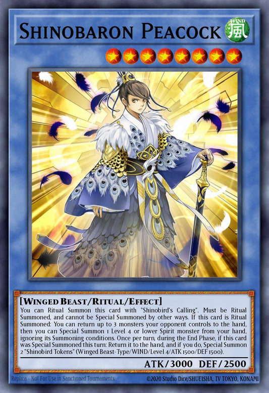 Shinobaron Peacock - RATE-EN038 Rare | Yu-Gi-Oh! Card