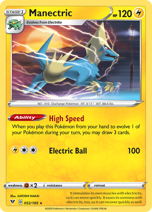 Manectric 52/185 Rare | Vivid Voltage | Pokemon Card