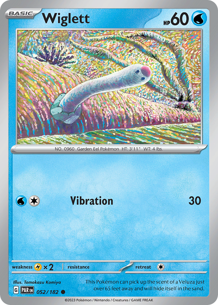 Wiglett 52/182 Common | Paradox Rift | Pokemon Card