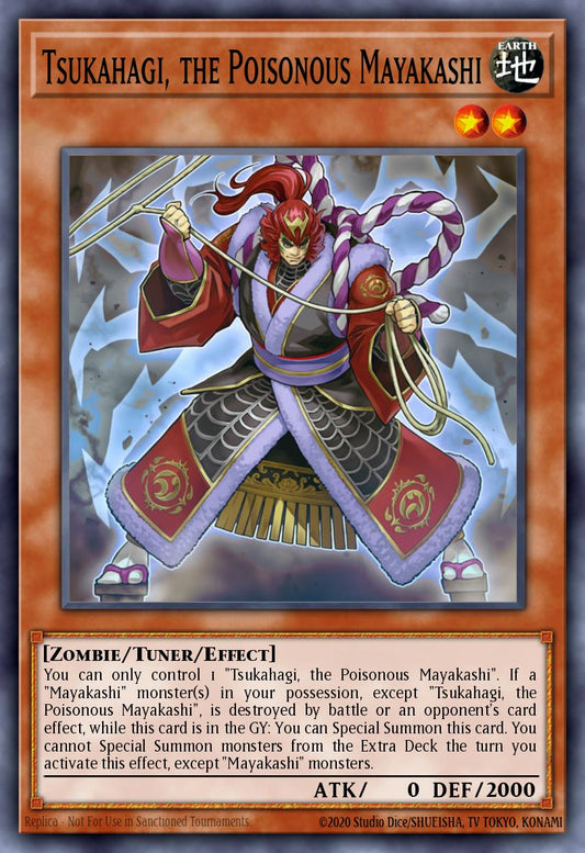 Tsukahagi, the Poisonous Mayakashi - HISU-EN028 Super Rare | Yu-Gi-Oh! Card