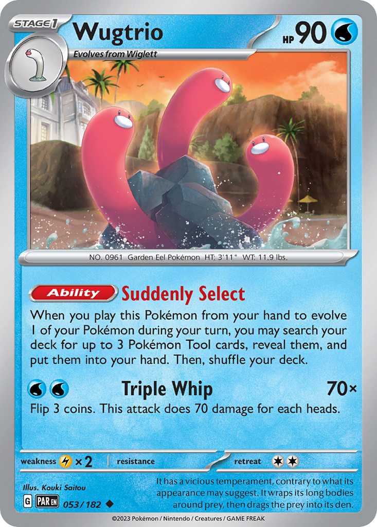 Wugtrio 53/182 Uncommon | Paradox Rift | Pokemon Card