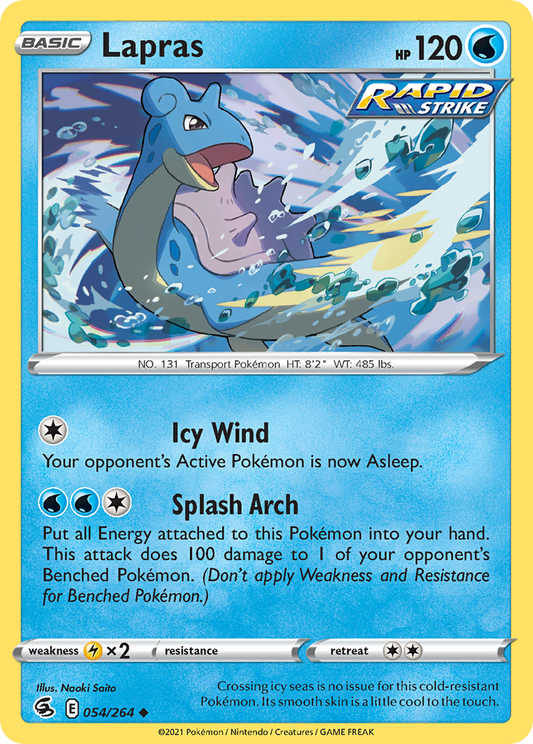 Lapras 54/264 Uncommon | Fusion Strike | Pokemon Card