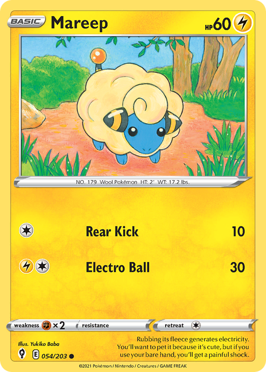 Mareep 54/203 Common | Evolving Skies | Pokemon Card