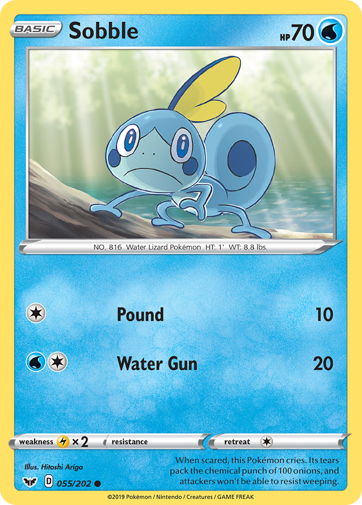 Sobble 55/202 Common | Sword & Shield | Pokemon Card