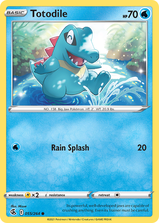 Totodile 55/264 Common | Fusion Strike | Pokemon Card