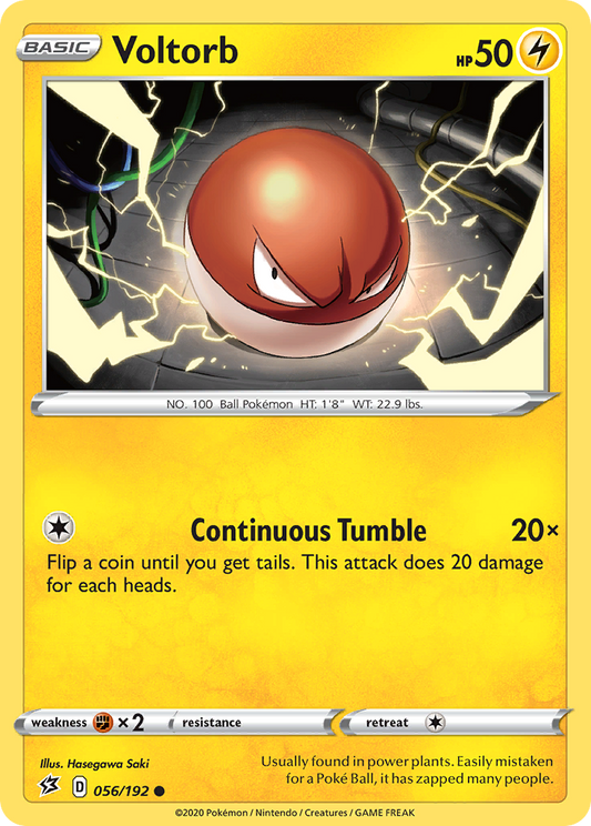 Voltorb 56/192 Common | Rebel Clash | Pokemon Card