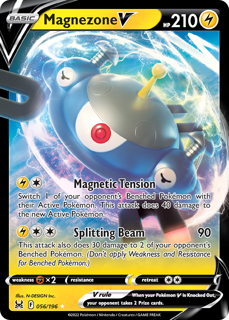 Magnezone V 56/196 Rare Holo V | Lost Origin | Pokemon Card