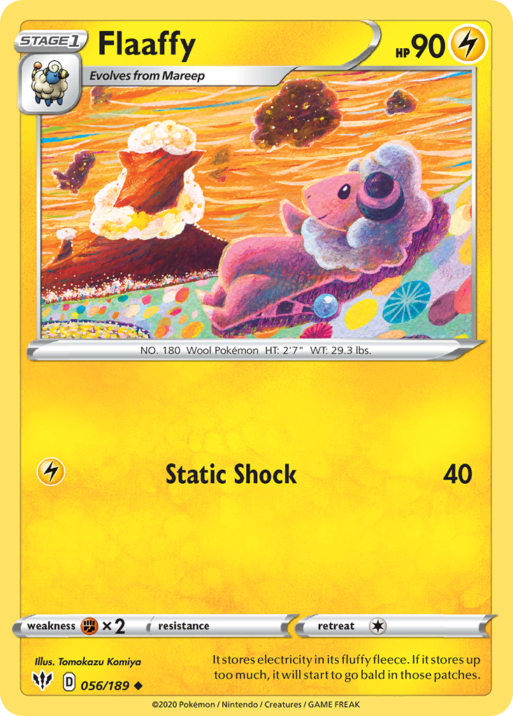 Flaaffy 56/189 Uncommon | Darkness Ablaze | Pokemon Card