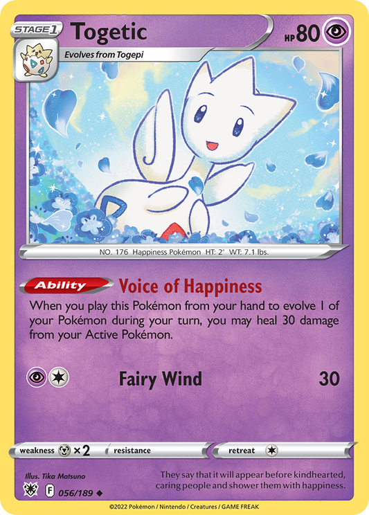 Togetic 56/189 Uncommon | Astral Radiance | Pokemon Card