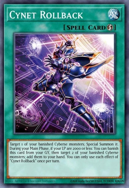 Cynet Rollback - CYAC-EN051 Super Rare | Yu-Gi-Oh! Card