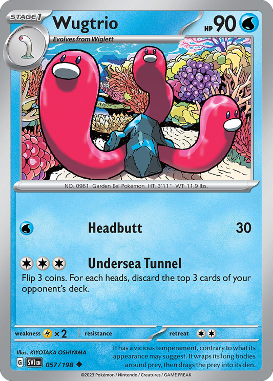 Wugtrio 57/198 Uncommon | Scarlet & Violet | Pokemon Card