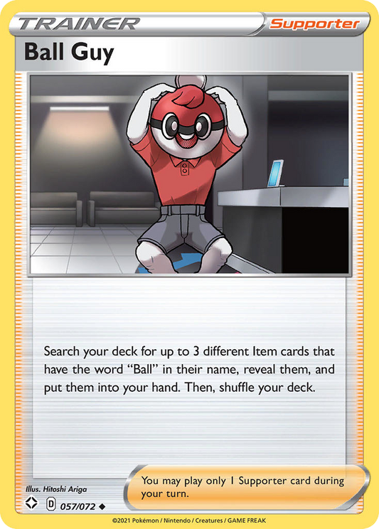 Ball Guy 57/72 Uncommon | Shining Fates | Pokemon Card