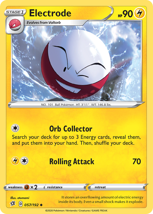 Electrode 57/192 Uncommon | Rebel Clash | Pokemon Card