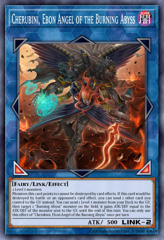 Cherubini, Ebon Angel of the Burning Abyss - RA01-EN042 Super Rare | Yu-Gi-Oh! Card