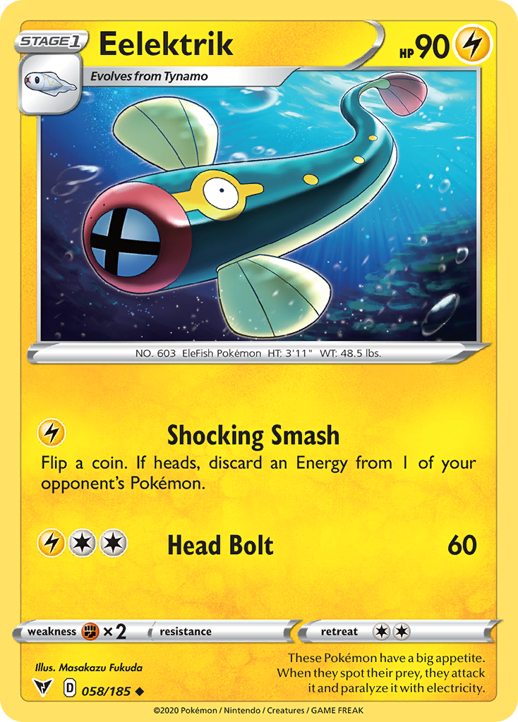 Eelektrik 58/185 Uncommon | Vivid Voltage | Pokemon Card