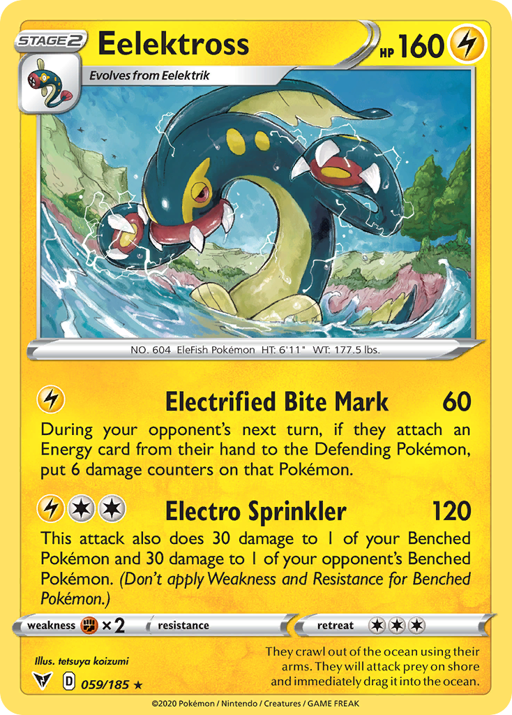 Eelektross 59/185 Rare | Vivid Voltage | Pokemon Card