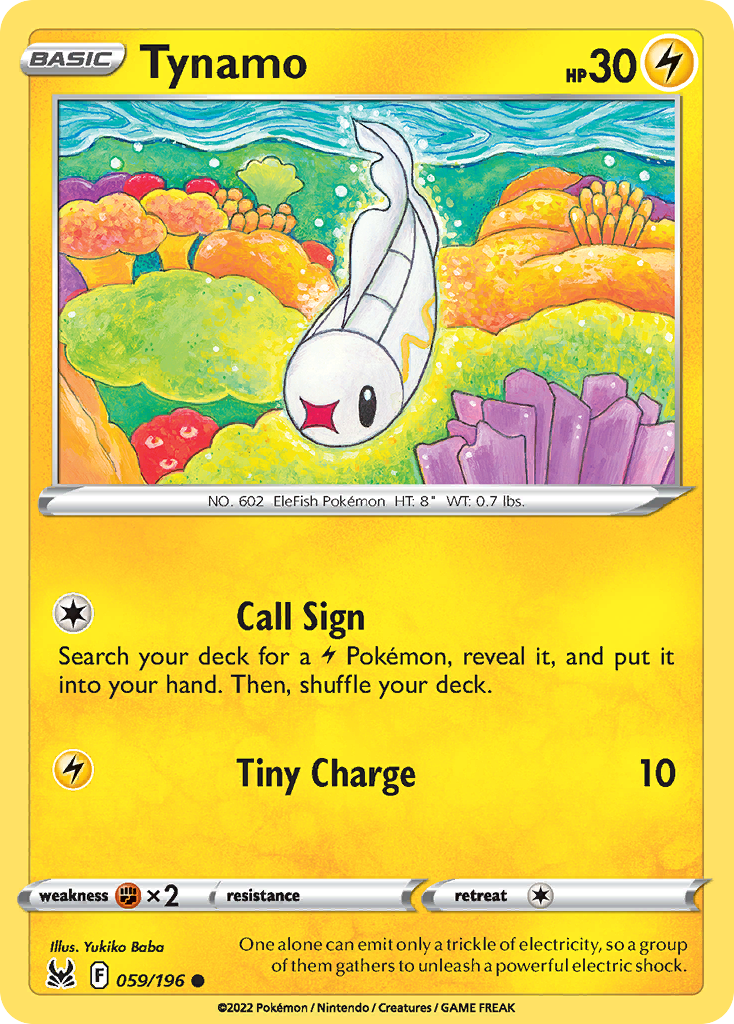 Tynamo 59/196 Common | Lost Origin | Pokemon Card