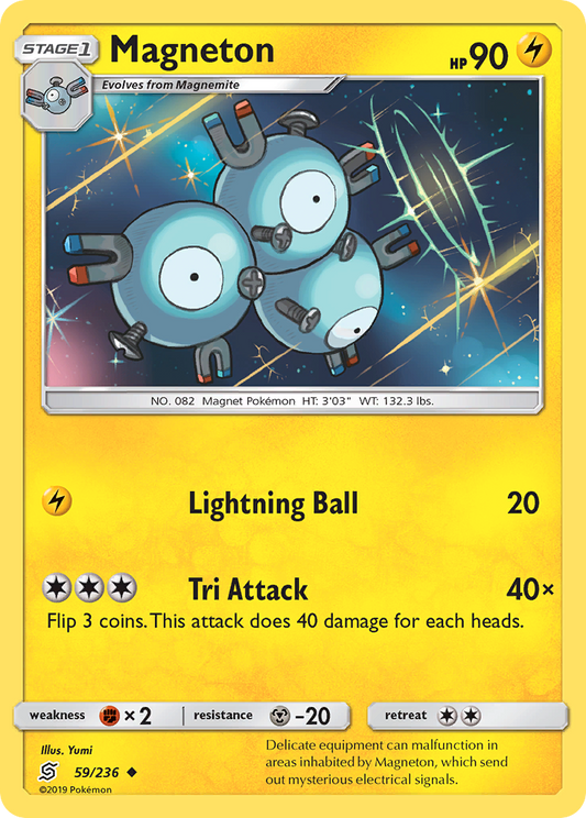 Magneton 59/236 Uncommon | Unified Minds | Pokemon Card