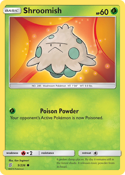 Shroomish 5/236 Common | Unified Minds | Pokemon Card