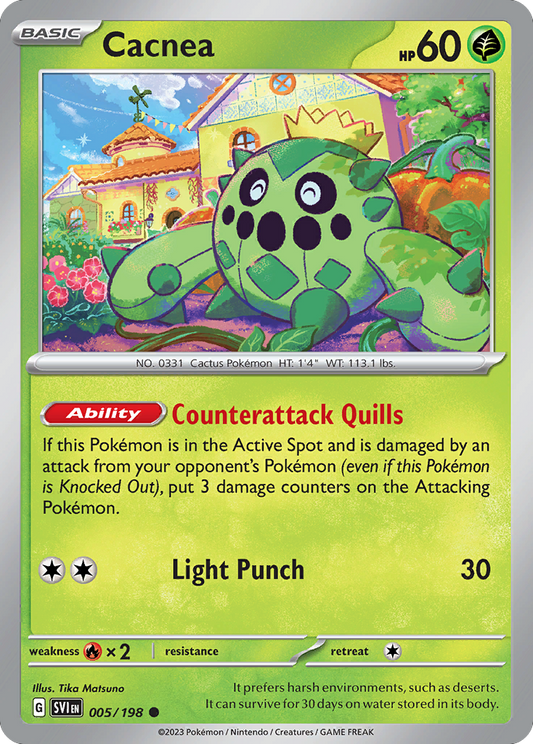 Cacnea 5/198 Common | Scarlet & Violet | Pokemon Card