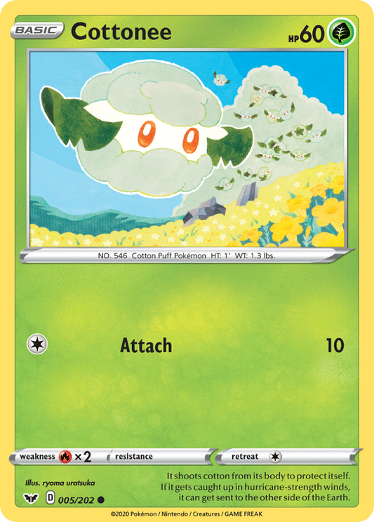 Cottonee 5/202 Common | Sword & Shield | Pokemon Card