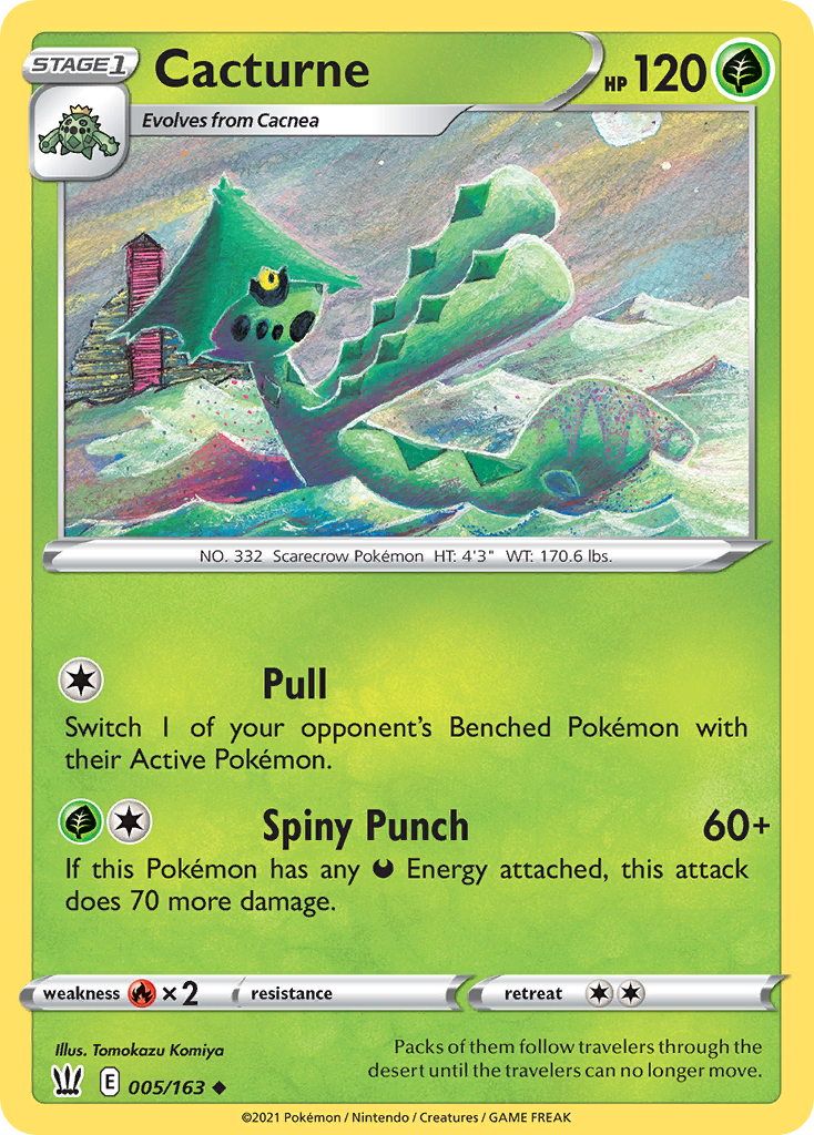 Cacturne 5/163 Uncommon | Battle Styles | Pokemon Card