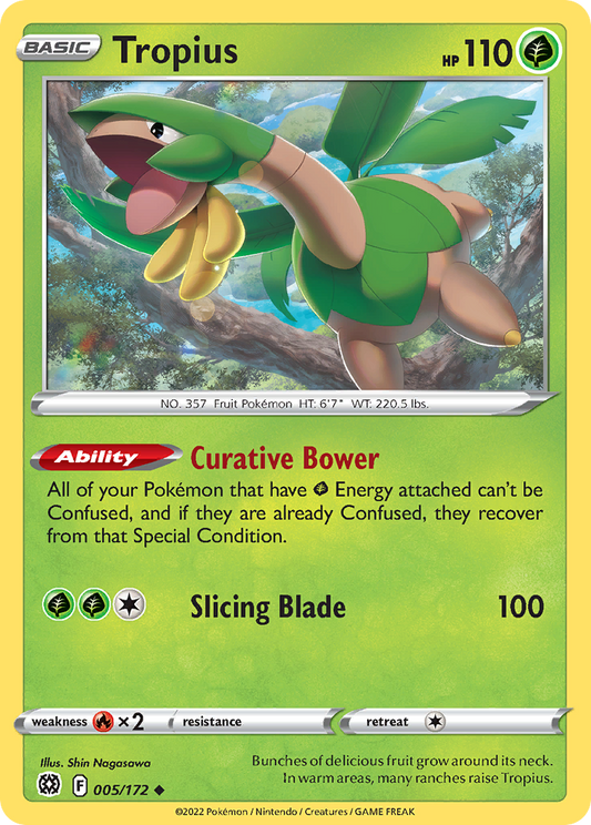 Tropius 5/172 Uncommon | Brilliant Stars | Pokemon Card