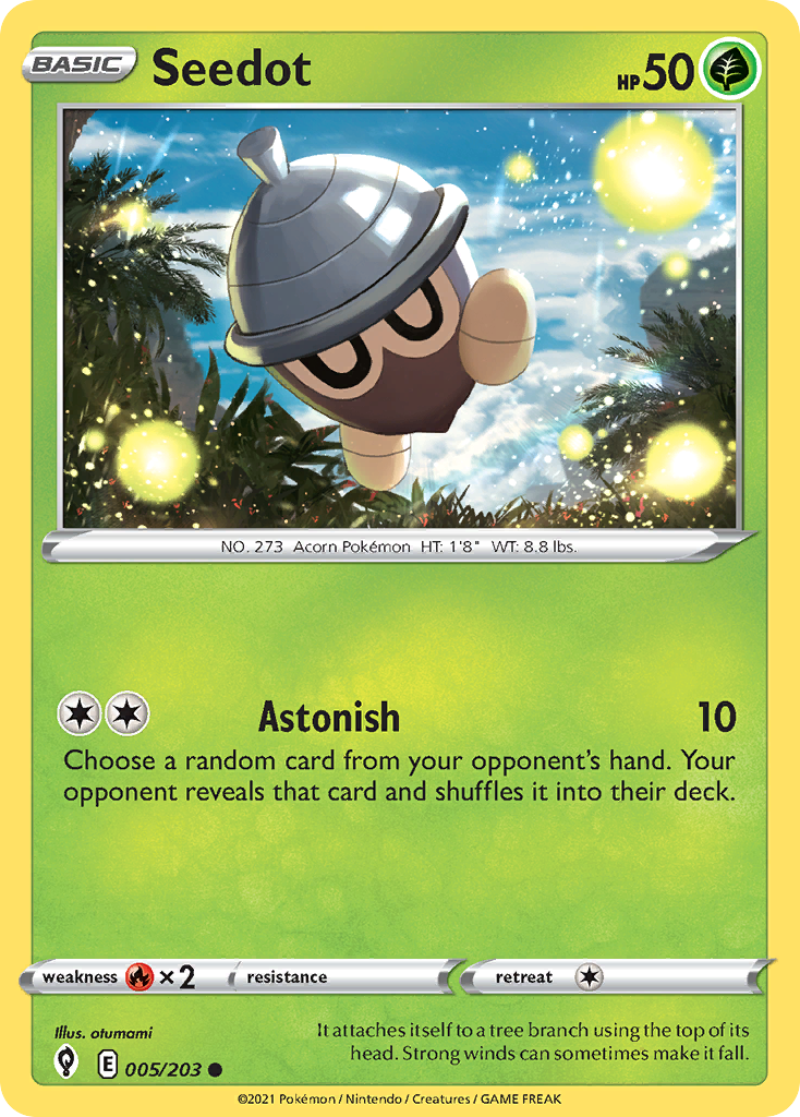 Seedot 5/203 Common | Evolving Skies | Pokemon Card