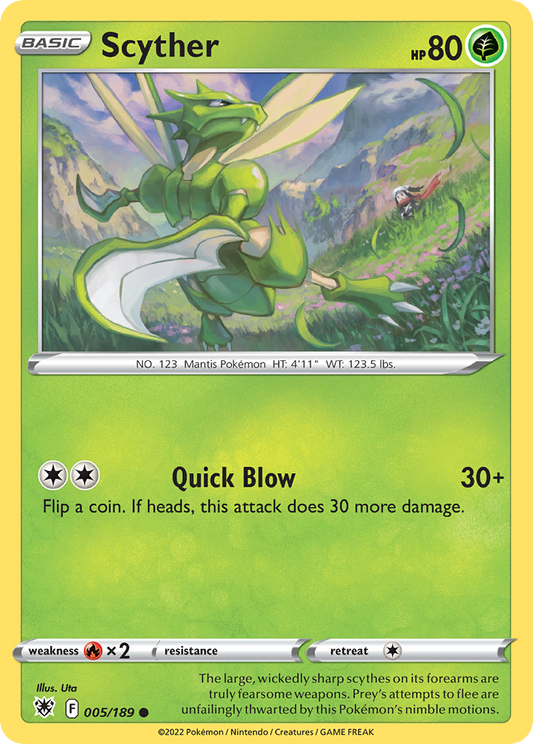 Scyther 5/189 Common | Astral Radiance | Pokemon Card