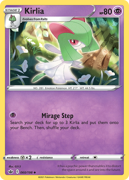 Kirlia 60/198 Uncommon | Chilling Reign | Pokemon Card