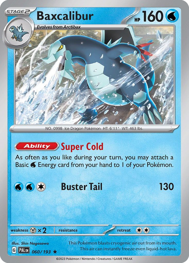 Baxcalibur 60/193 Rare Holo | Paldea Evolved | Pokemon Card