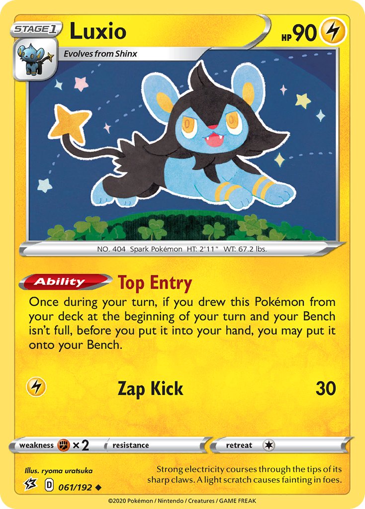 Luxio 61/192 Uncommon | Rebel Clash | Pokemon Card