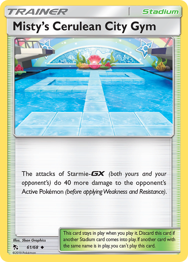 Misty's Cerulean City Gym 61/68 Uncommon | Hidden Fates | Pokemon Card