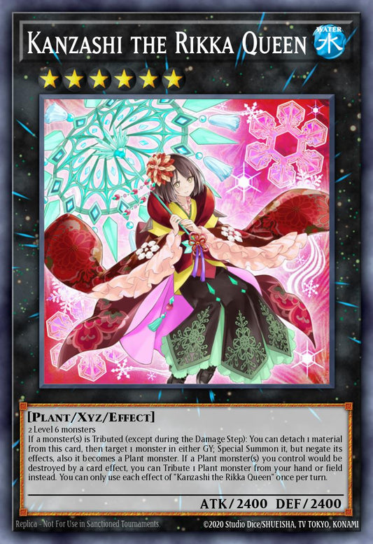 Kanzashi the Rikka Queen - SESL-EN021 Super Rare | Yu-Gi-Oh! Card