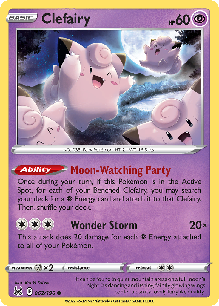 Clefairy 62/196 Common | Lost Origin | Pokemon Card