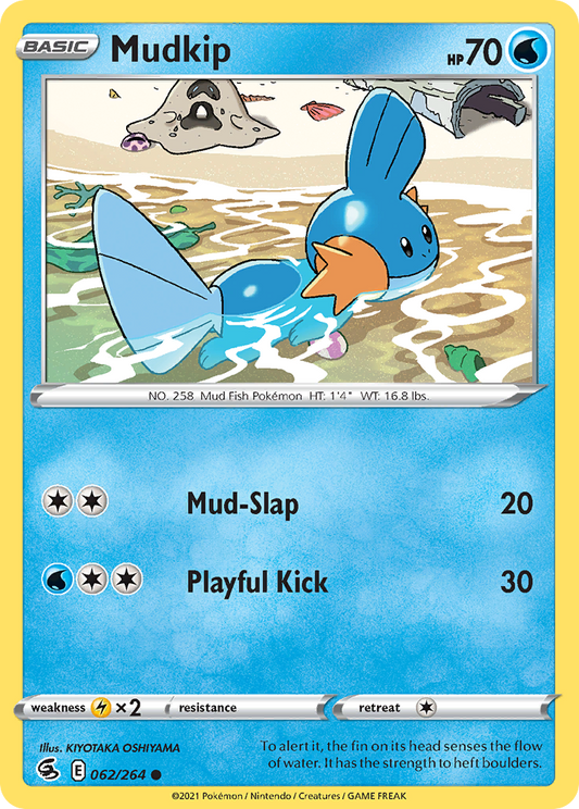 Mudkip 62/264 Common | Fusion Strike | Pokemon Card