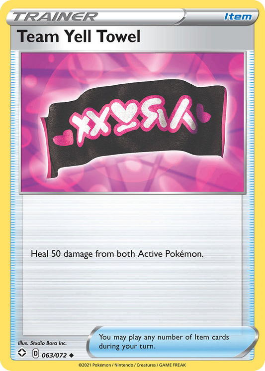 Team Yell Towel 63/72 Uncommon | Shining Fates | Pokemon Card