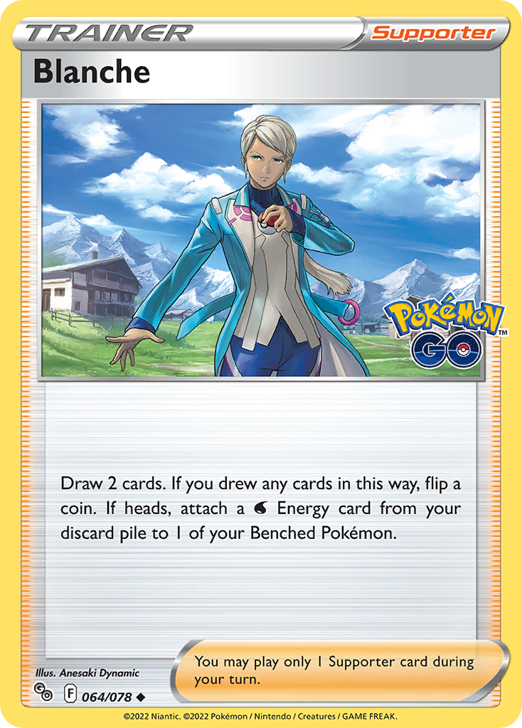 Blanche 64/78 Uncommon | Pokémon GO | Pokemon Card