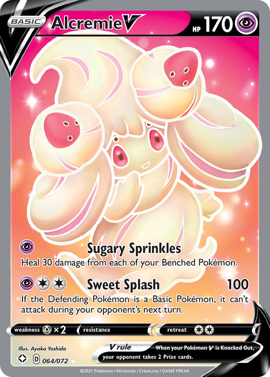 Alcremie V 64/72 Rare Ultra | Shining Fates | Pokemon Card