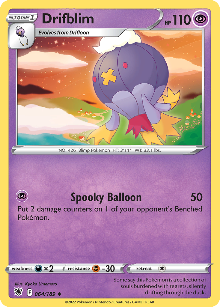 Drifblim 64/189 Uncommon | Astral Radiance | Pokemon Card