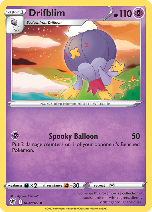 Drifblim 64/189 Uncommon | Astral Radiance | Pokemon Card