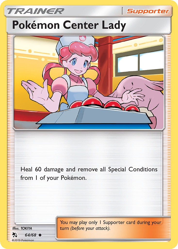 Pokémon Center Lady 64/68 Uncommon | Hidden Fates | Pokemon Card