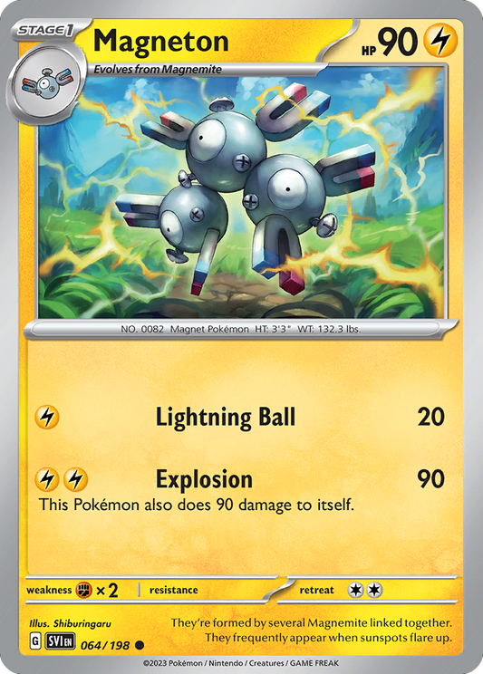 Magneton 64/198 Common | Scarlet & Violet | Pokemon Card