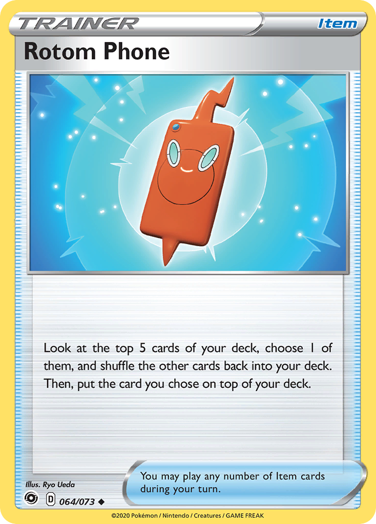 Rotom Phone 64/73 Uncommon | Champion's Path | Pokemon Card