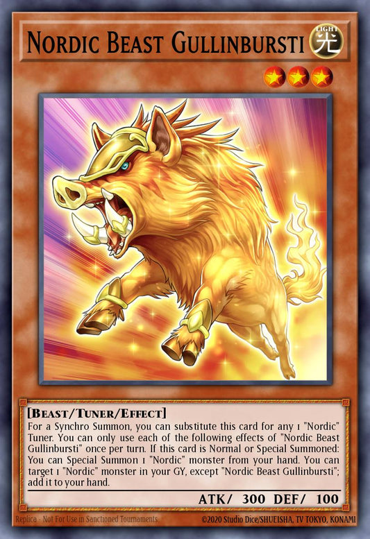 Nordic Beast Gullinbursti - BACH-EN011 Super Rare | Yu-Gi-Oh! Card