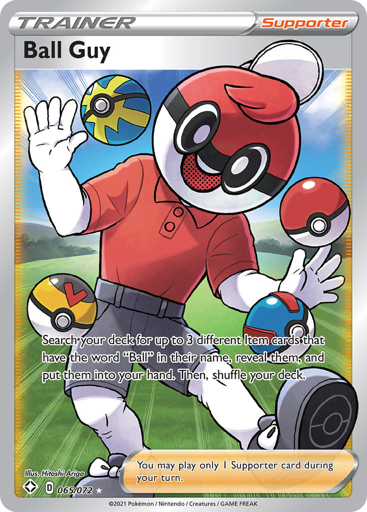 Ball Guy 65/72 Rare Ultra | Shining Fates | Pokemon Card