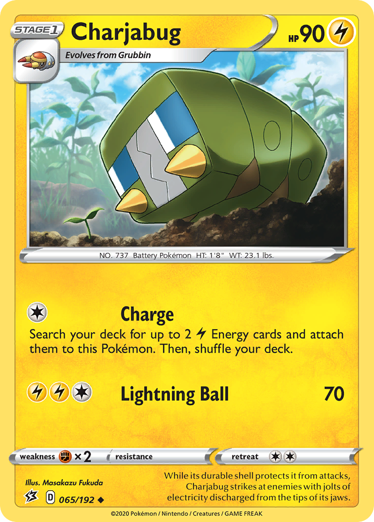 Charjabug 65/192 Uncommon | Rebel Clash | Pokemon Card