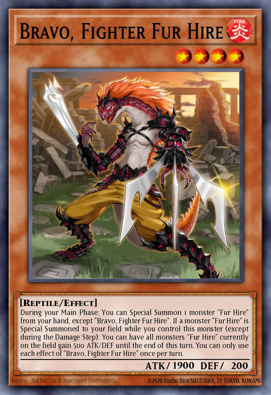 Bravo, Fighter Fur Hire - DASA-EN019 Super Rare | Yu-Gi-Oh! Card