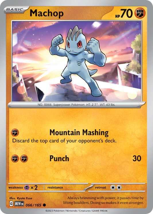 Machop 66/165 Common | 151 | Pokemon Card