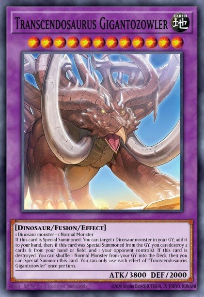 Transcendosaurus Gigantozowler - WISU-EN003 Super Rare | Yu-Gi-Oh! Card